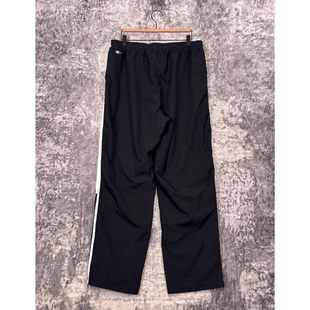 Vintage Adidas Sweatpants Large Mens Y2K Baggy Black Track
